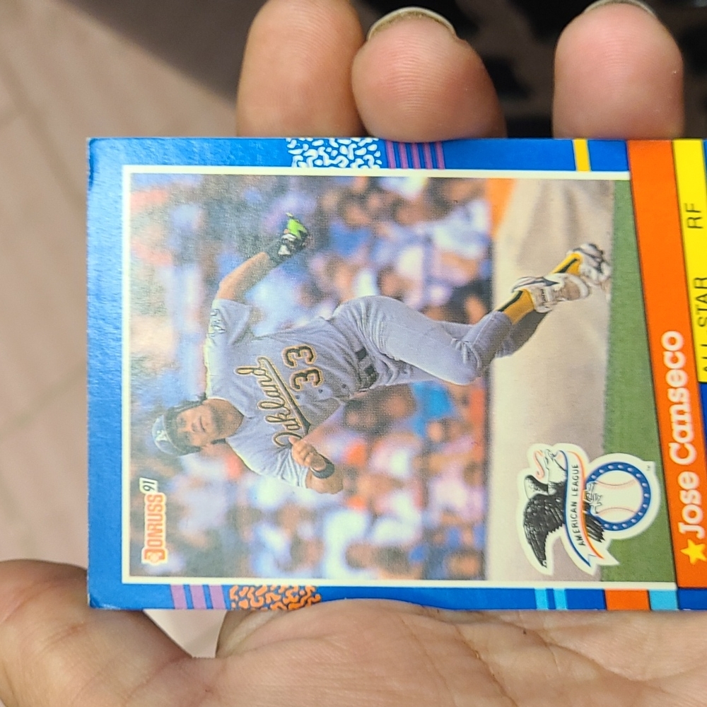 Rare Joe Canseco Donruss 91 baseball card